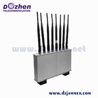 High Power Mobile Phone Blocking Device 8 Antennas 16W 3G 4G With Cooling Fan